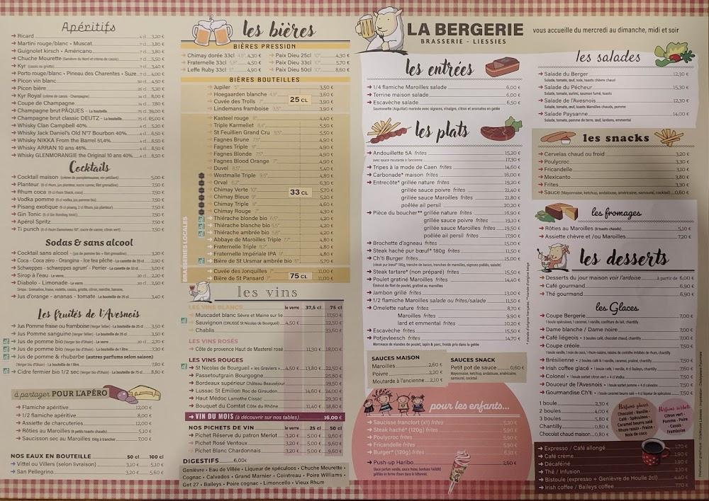 La Bergerie - Menu Image 2